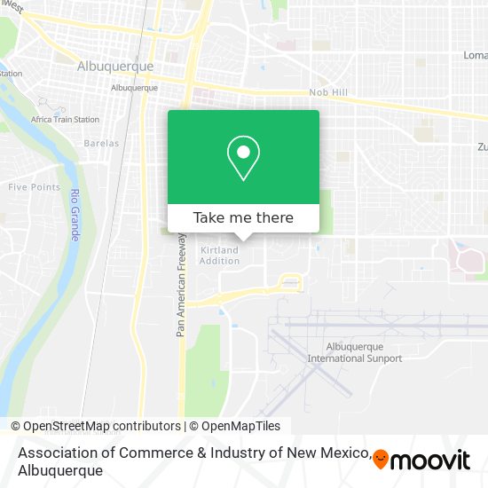 Association of Commerce & Industry of New Mexico map