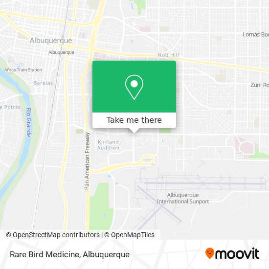 Mapa de Rare Bird Medicine