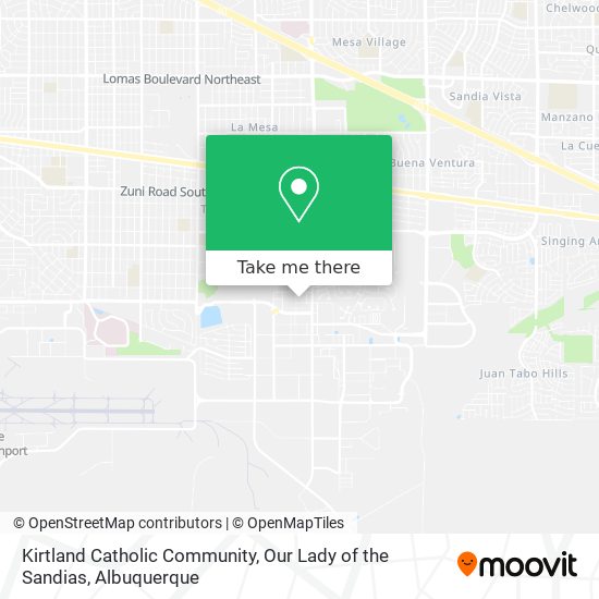 Kirtland Catholic Community, Our Lady of the Sandias map