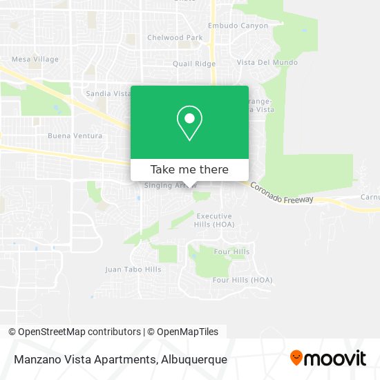 Manzano Vista Apartments map