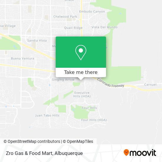 Zro Gas & Food Mart map