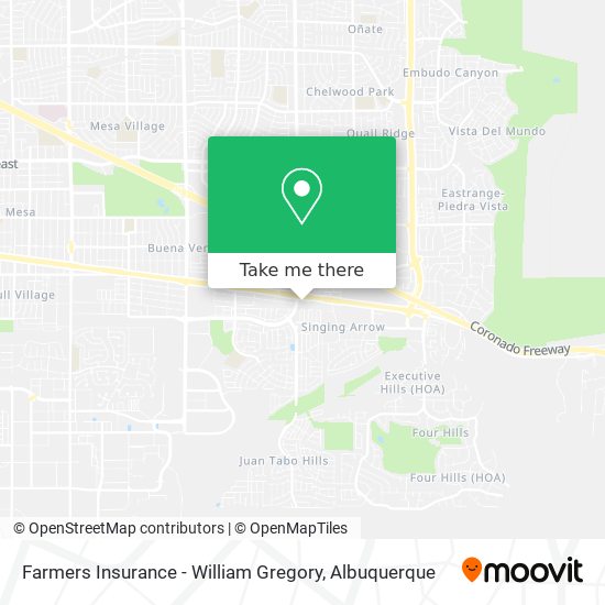 Farmers Insurance - William Gregory map