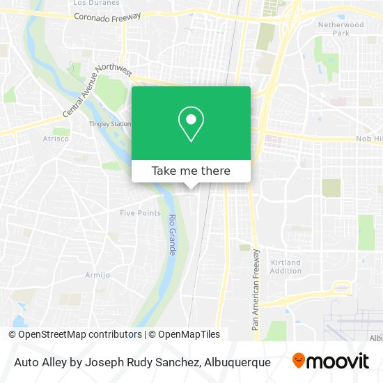 Auto Alley by Joseph Rudy Sanchez map