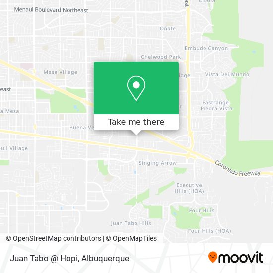 Mapa de Juan Tabo @ Hopi