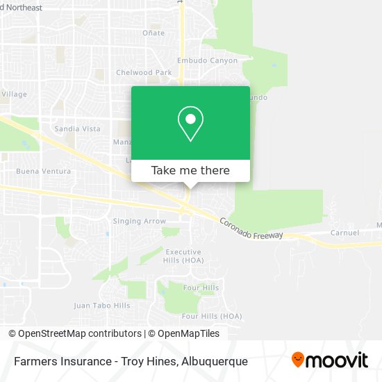 Farmers Insurance - Troy Hines map