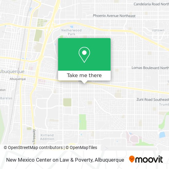 New Mexico Center on Law & Poverty map