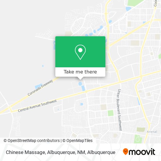Chinese Massage, Albuquerque, NM map