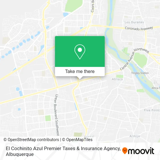 El Cochinito Azul Premier Taxes & Insurance Agency map