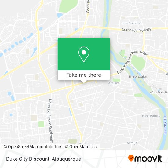 Mapa de Duke City Discount