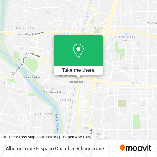 Alburquerque Hispano Chamber map