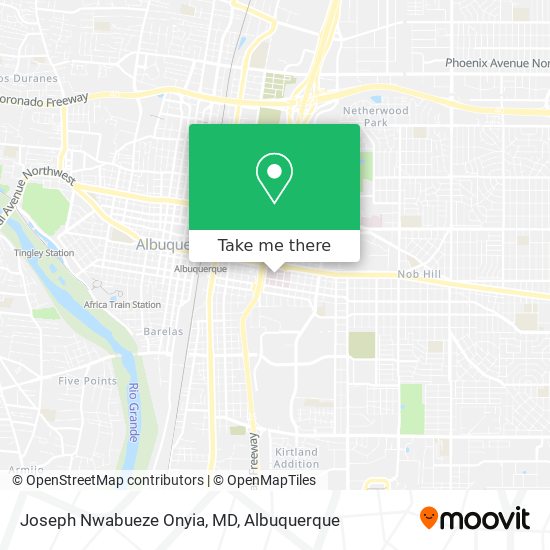 Mapa de Joseph Nwabueze Onyia, MD