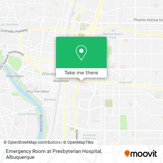 Emergency Room at Presbyterian Hospital map