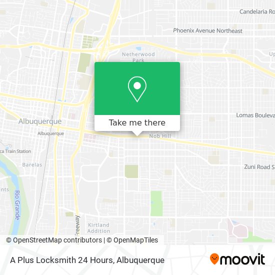 A Plus Locksmith 24 Hours map