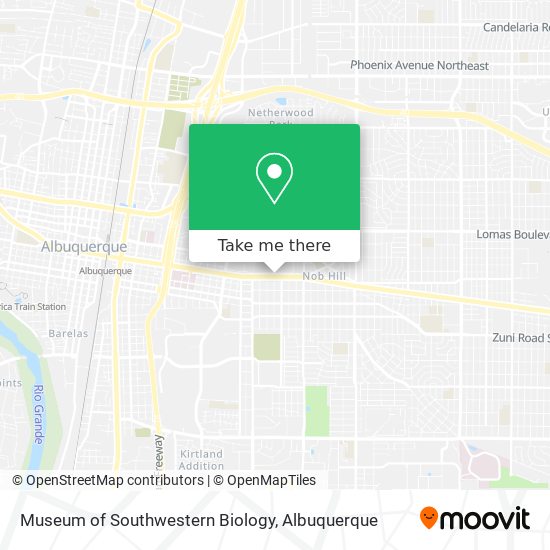 Museum of Southwestern Biology map