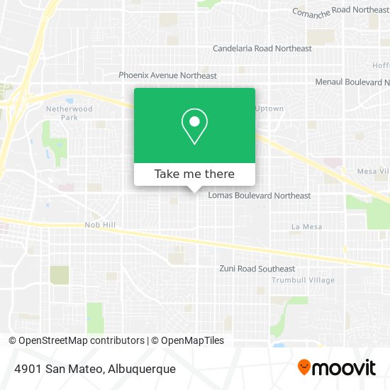 Mapa de 4901 San Mateo