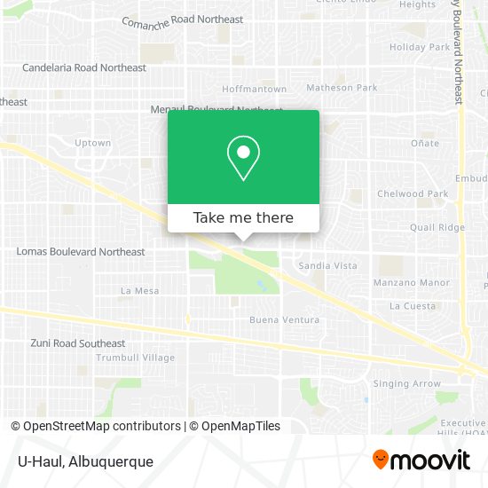 U-Haul map