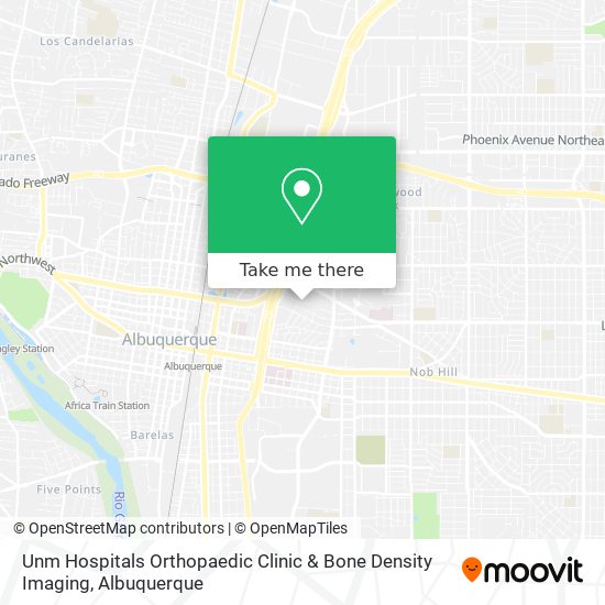 Unm Hospitals Orthopaedic Clinic & Bone Density Imaging map