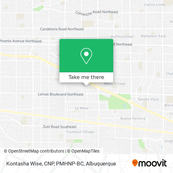 Mapa de Kontasha Wise, CNP, PMHNP-BC