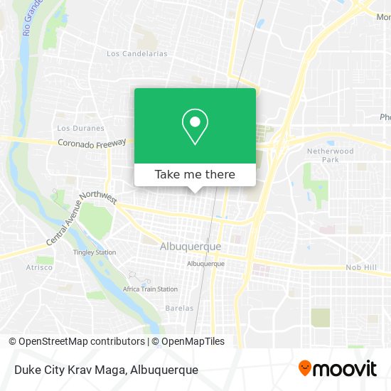 Duke City Krav Maga map