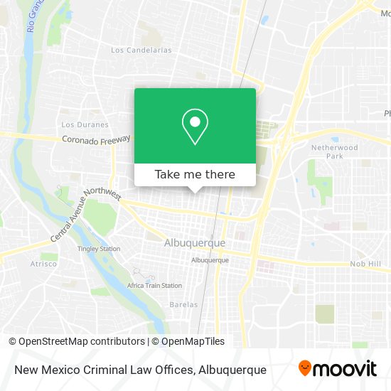 New Mexico Criminal Law Offices map