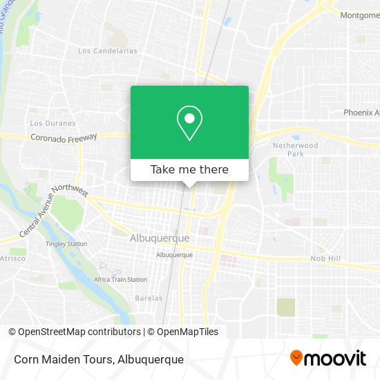 Corn Maiden Tours map