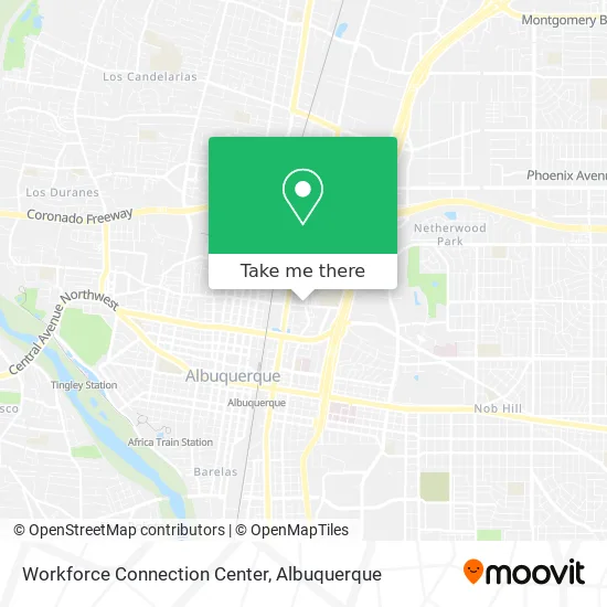 Workforce Connection Center map