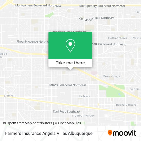 Mapa de Farmers Insurance Angela Villar