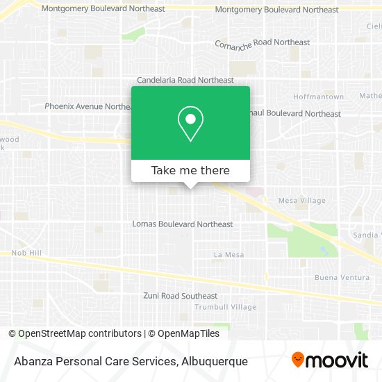 Abanza Personal Care Services map