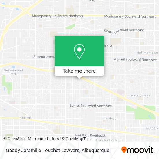 Gaddy Jaramillo Touchet Lawyers map