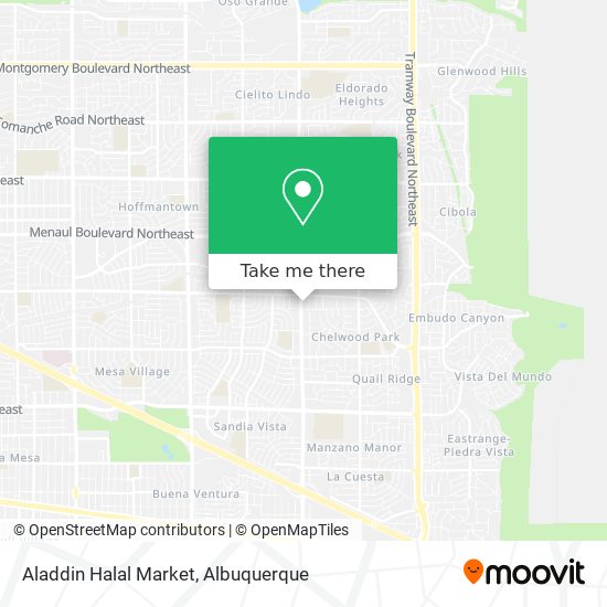 Aladdin Halal Market map