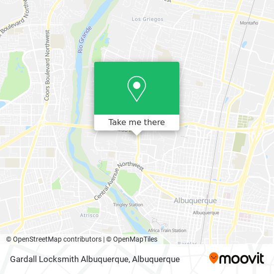 Gardall Locksmith Albuquerque map