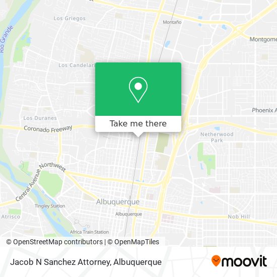 Jacob N Sanchez Attorney map