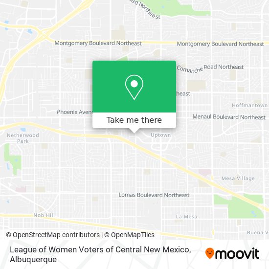 League of Women Voters of Central New Mexico map