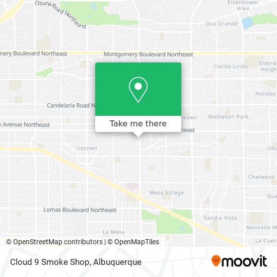 Mapa de Cloud 9 Smoke Shop