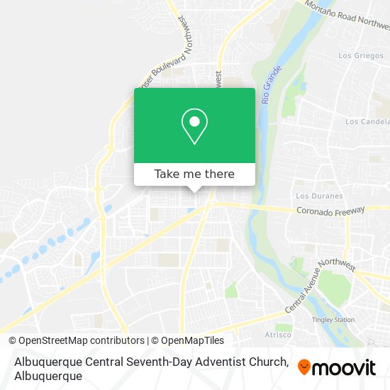 Albuquerque Central Seventh-Day Adventist Church map