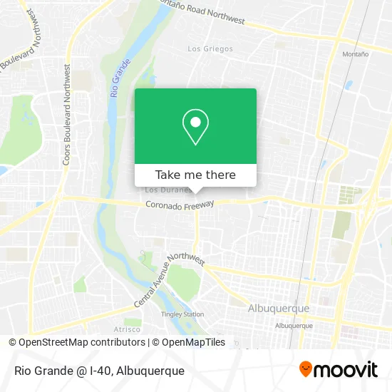 Rio Grande @ I-40 map