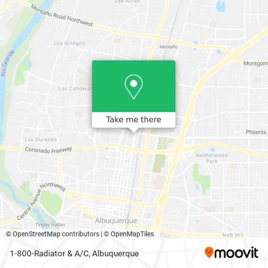 Mapa de 1-800-Radiator & A/C