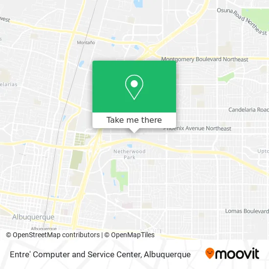 Entre' Computer and Service Center map