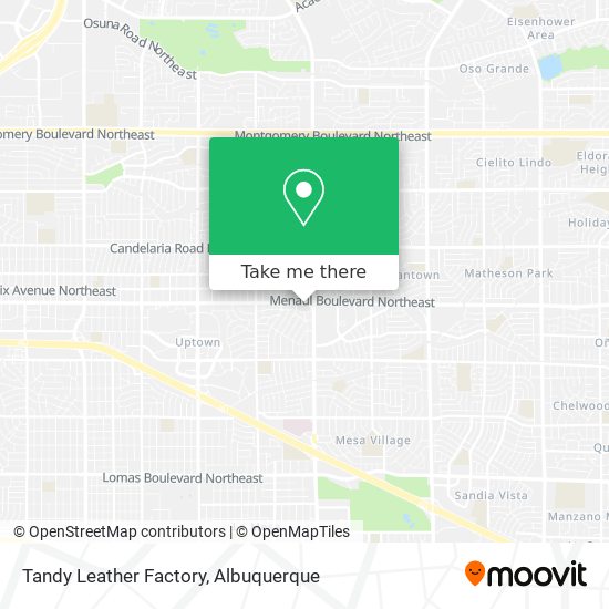 Tandy Leather Factory map