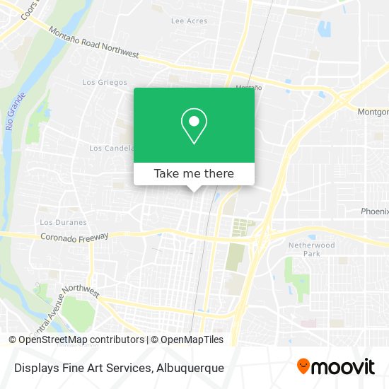 Displays Fine Art Services map