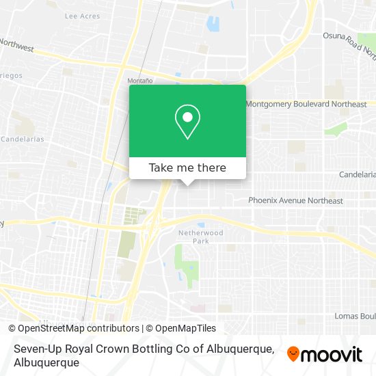 Seven-Up Royal Crown Bottling Co of Albuquerque map