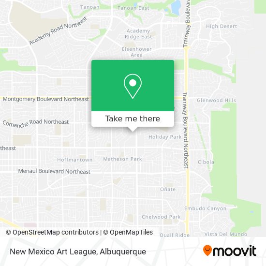 Mapa de New Mexico Art League