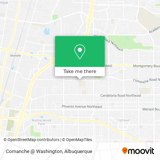 Comanche @ Washington map