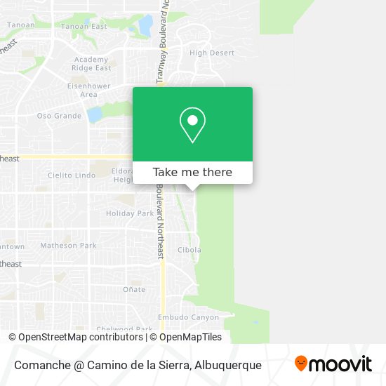 Mapa de Comanche @ Camino de la Sierra