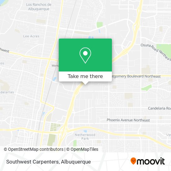 Mapa de Southwest Carpenters