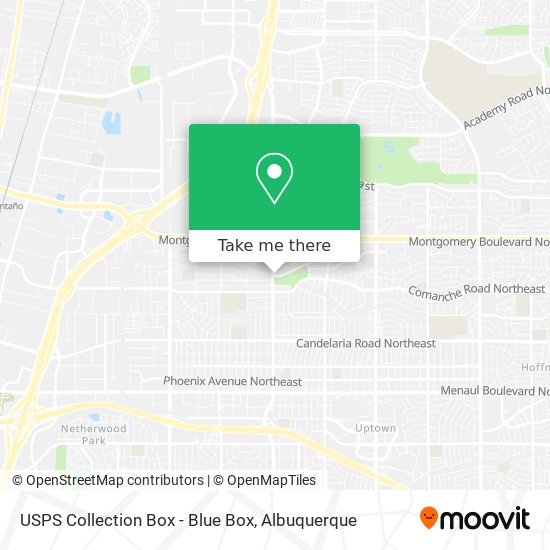 USPS Collection Box - Blue Box map