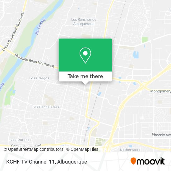 KCHF-TV Channel 11 map