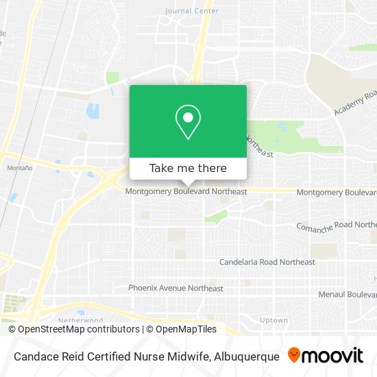 Mapa de Candace Reid Certified Nurse Midwife