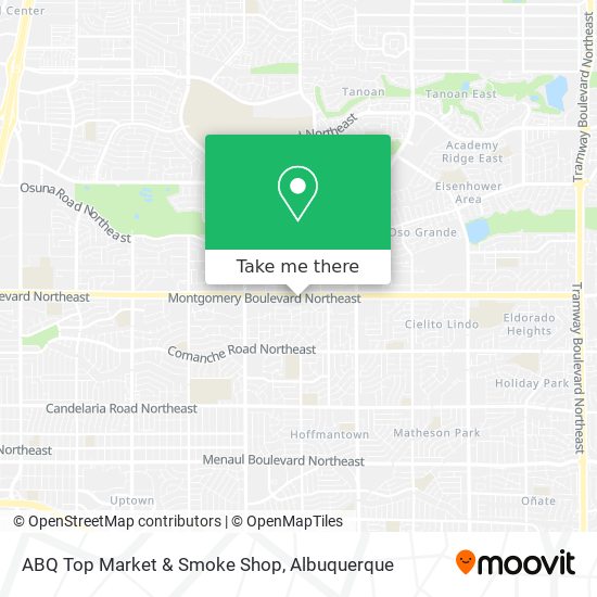 Mapa de ABQ Top Market & Smoke Shop