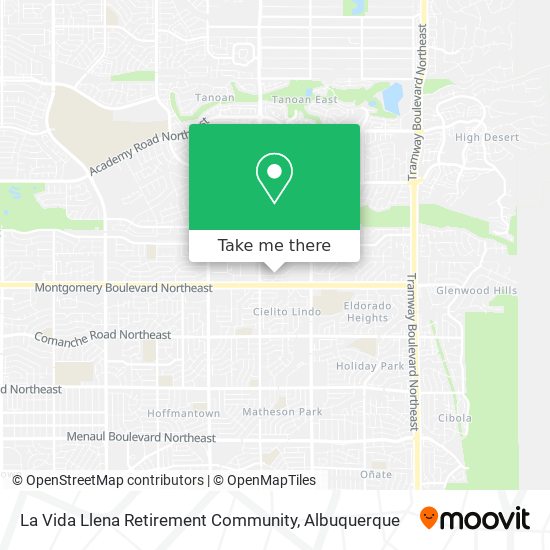 Mapa de La Vida Llena Retirement Community